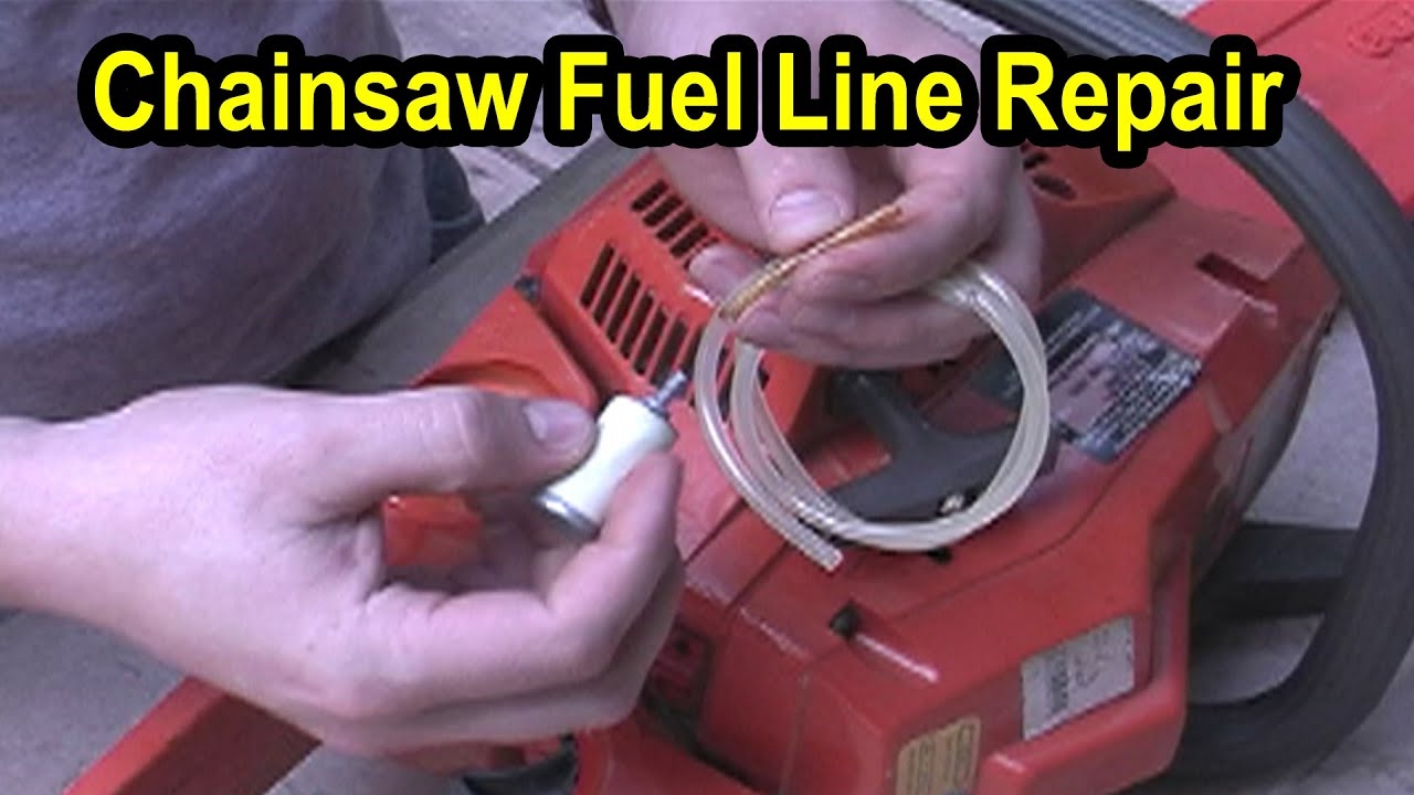 Chainsaw Fuel Line Repair Husqvarna Model 141 YouTube