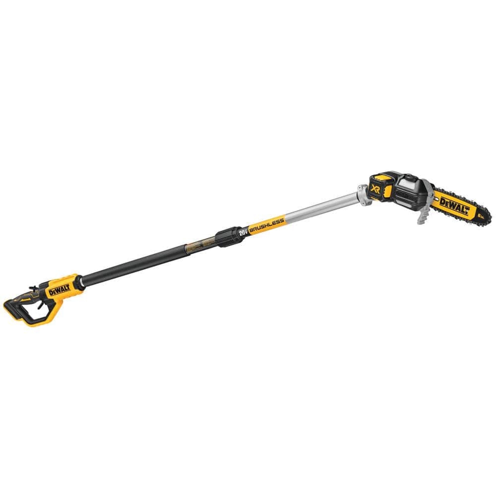 DEWALT 20V MAX 8in Brushless Cordless Battery Powered Pole Saw Tool Only DCPS620B The Home Depot
