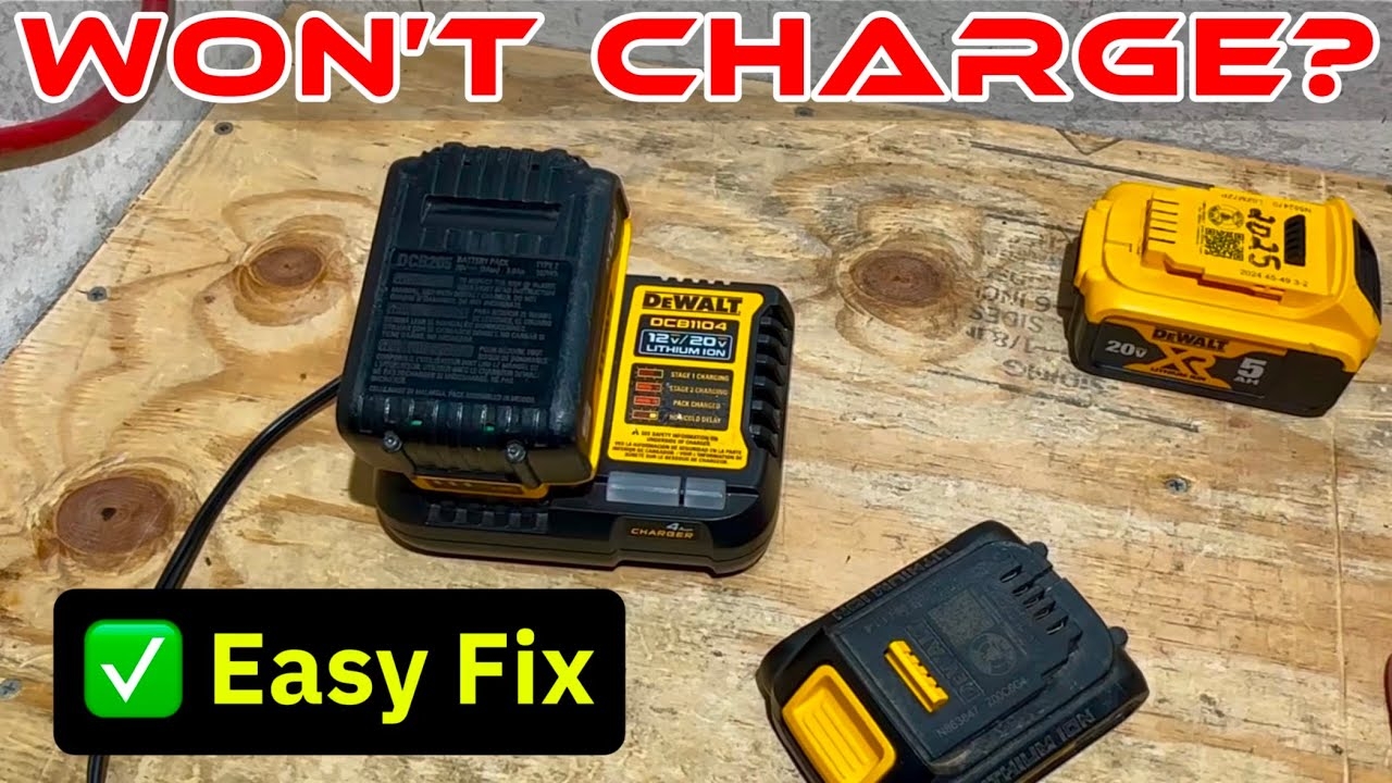 DEWALT Battery Won t Charge Two Methods To Try And Fix Troubleshooting YouTube DEWALT Battery Won t Charge Two Methods To Try And Fix Troubleshooting YouTube