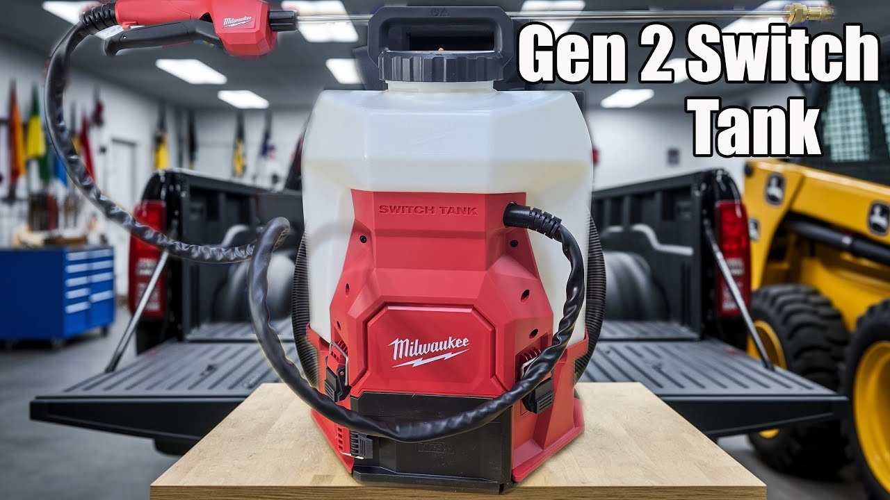 Gen 2 Upgrades Milwaukee M18 4 Gallon Backpack Sprayer W SWITCH TANK 3019 20PS YouTube
