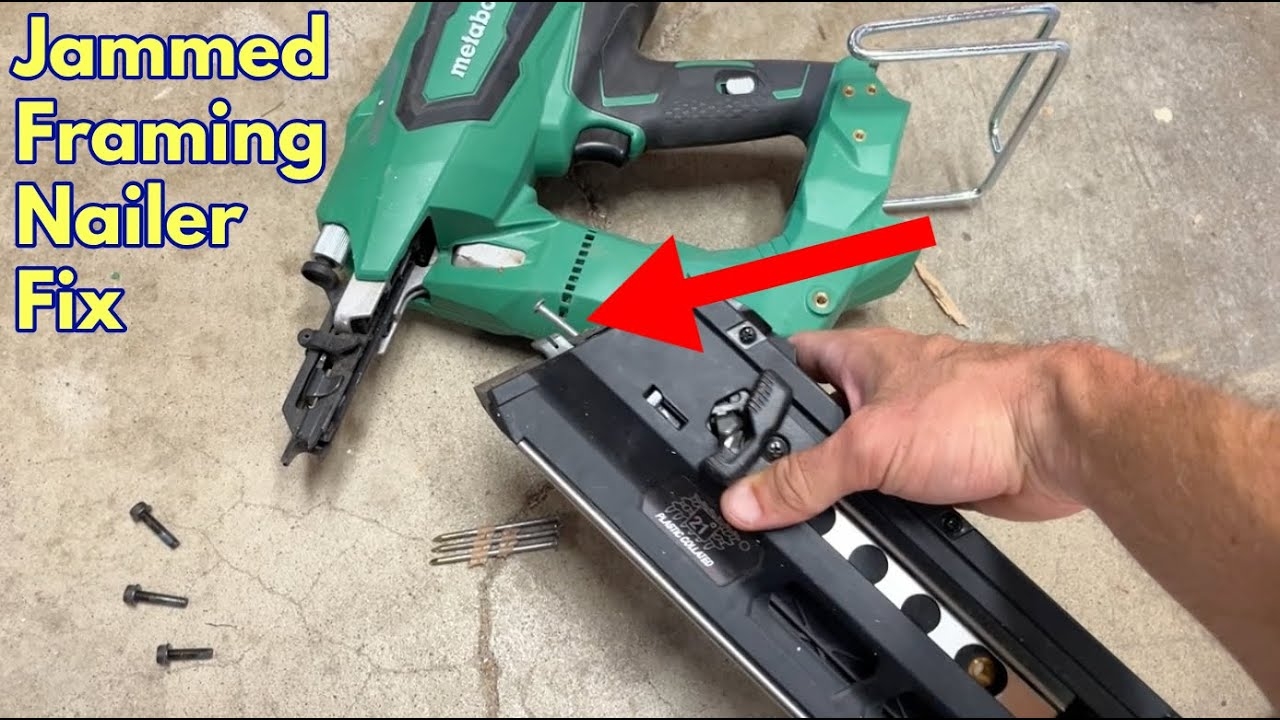 How To Clear A Jammed Framing Nailer Step by Step Guide YouTube