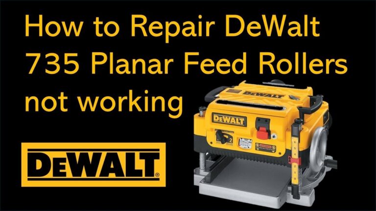 How To Fix DeWalt 735 Planar Feed Rollers Not Working dewaltrepair dewalt dewalttools YouTube