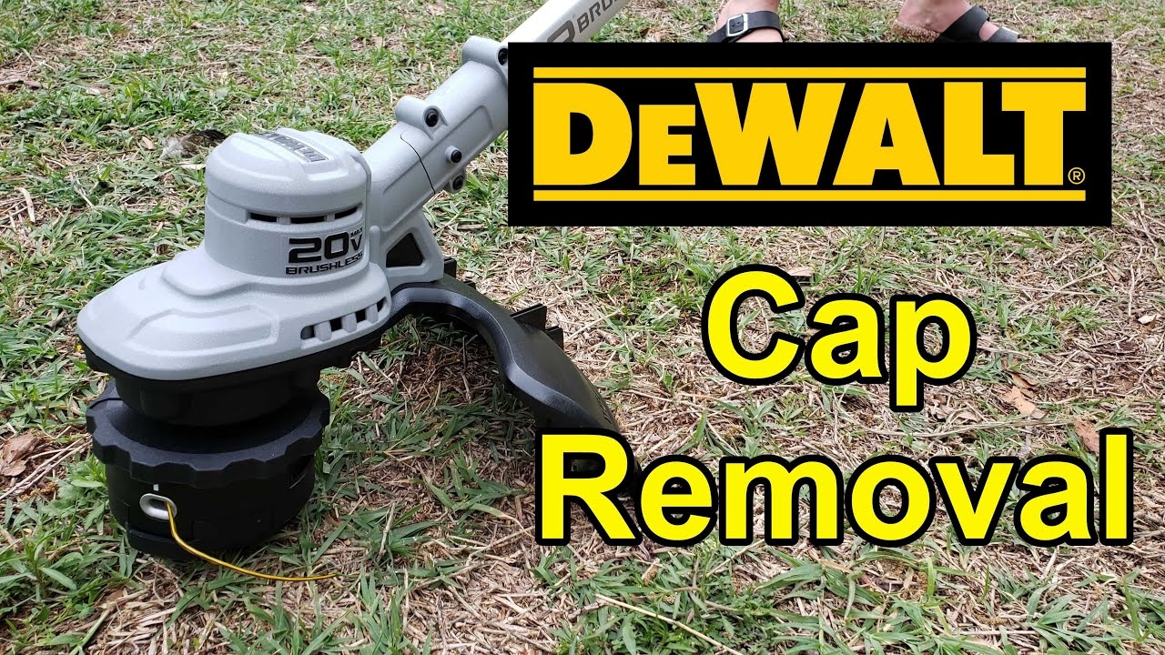 How To Remove DEWALT Trimmer Spool Head To Fix Jammed String YouTube