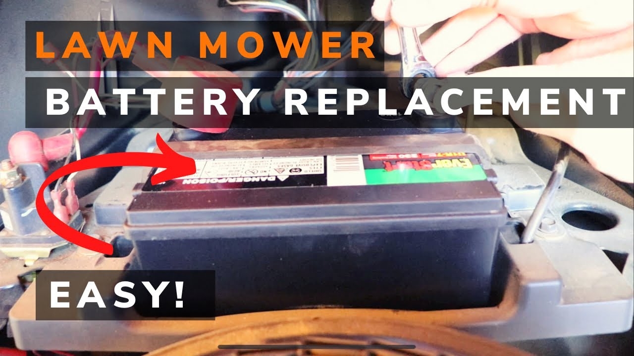How To Replace Husqvarna Riding Lawnmower Battery YouTube