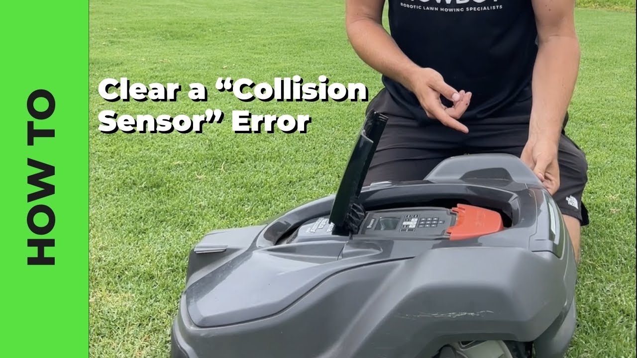 How To Sort A Collision Sensor Error On Your Automower YouTube