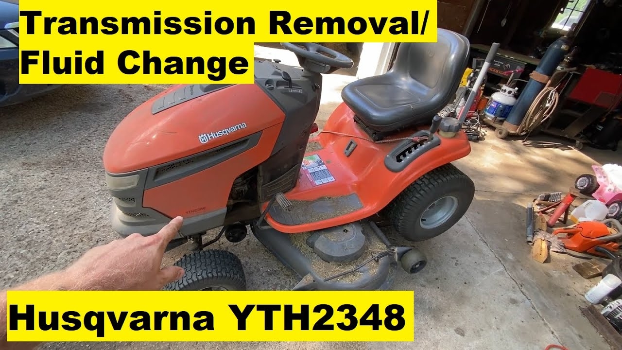 Husqvarna Lawn Mower Transmission Removal And Fluid Change YouTube
