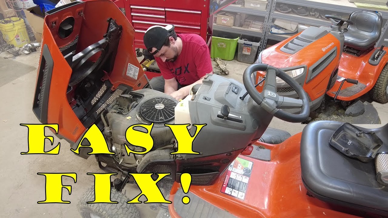 Husqvarna Mower Wont Start How To Fix A Hard Starting Husqvarna YTH22V26 Riding Mower YouTube