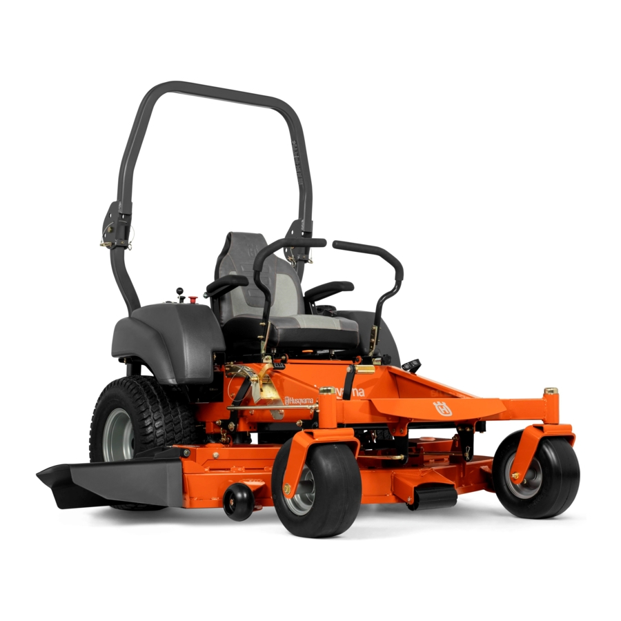 Husqvarna MZ61 Zero Turn Lawn Mower Manual ManualsLib