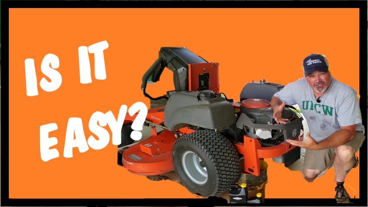 HUSQVARNA Oil Change Briggs And Stratton Engine YouTube