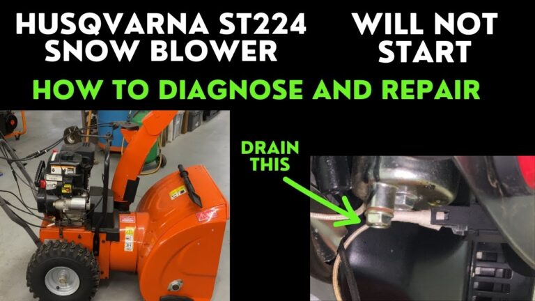 Husqvarna Snow Thrower Will Not Start How To Diagnose And Repair YouTube
