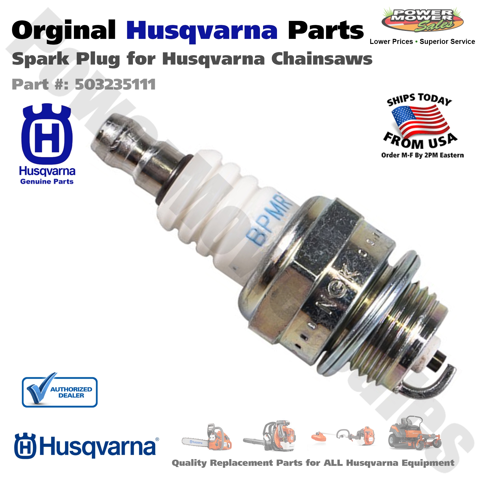Husqvarna Spark Plug For Husqvarna 435 440 445 Chainsaws Others 503235111 EBay
