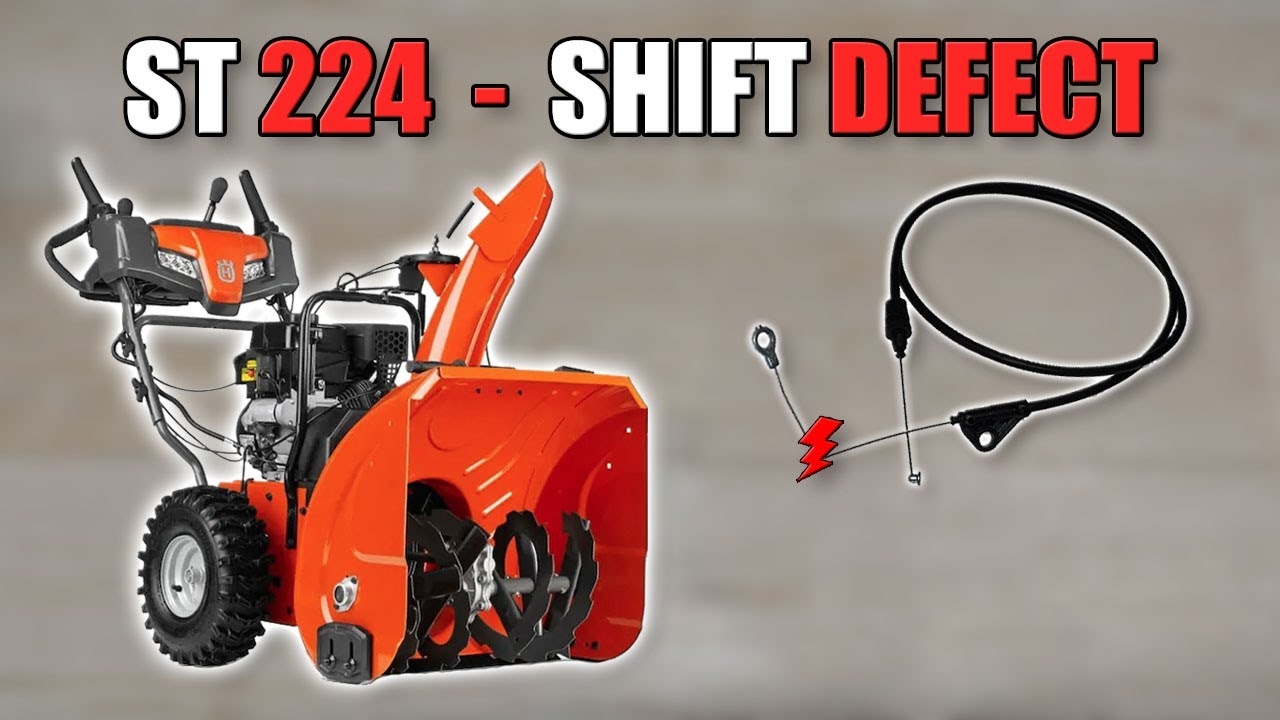 Husqvarna ST224 Gear Shift Defect YouTube