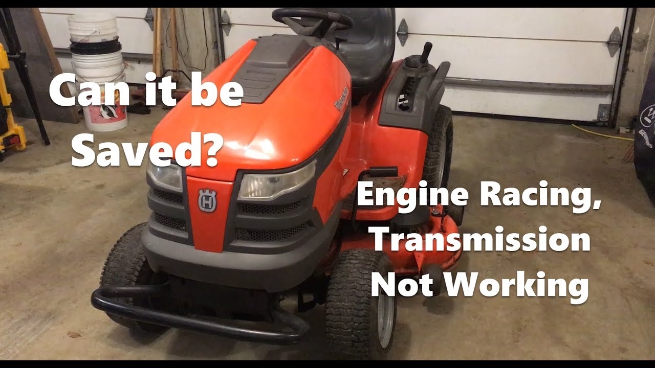 Husqvarna Tractor Repair Engine Racing Hydrostatic Transmission Not Working YouTube