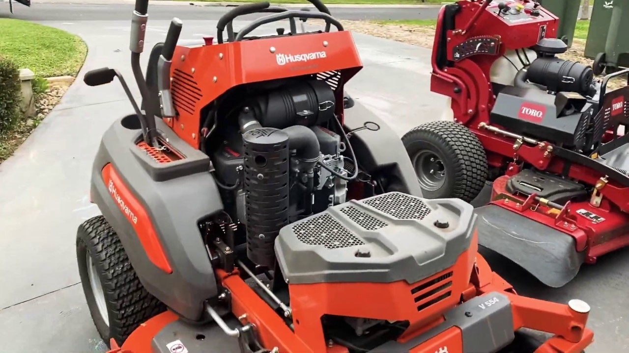 Husqvarna V500 Toro Grandstand Comparison YouTube
