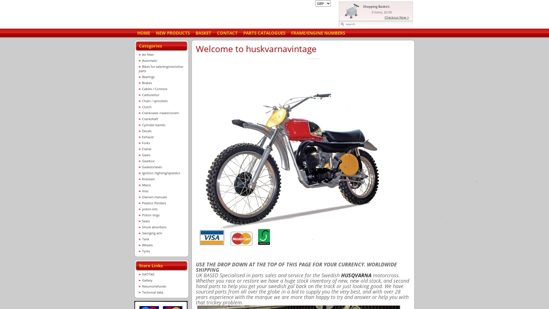 vintage husqvarna parts for sale