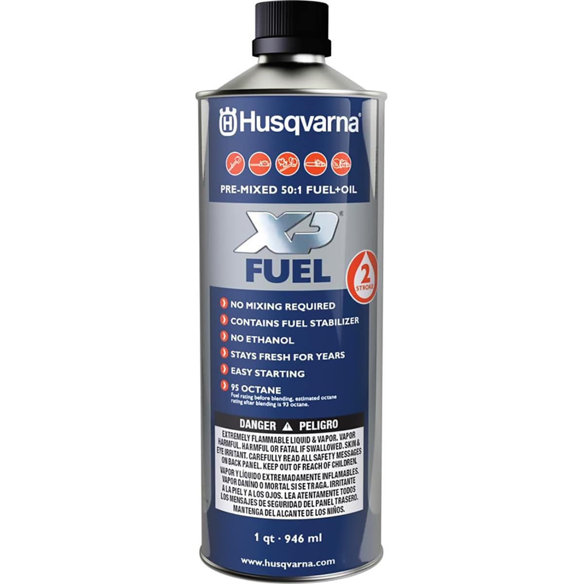 Husqvarna XP 1 Quart 50 1 Ethanol Free Pre blended 2 cycle Fuel In The Power Equipment Fuel Department At Lowes
