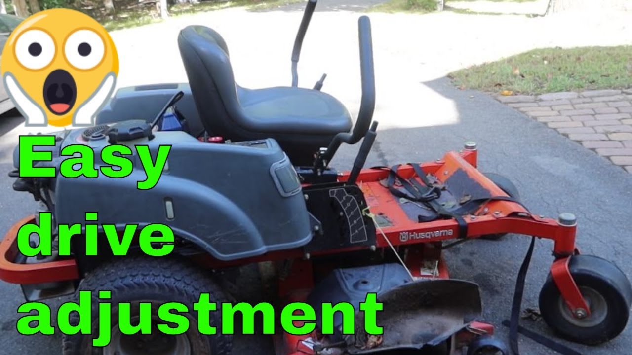 Husqvarna Zero Turn Hydro Drive Adjustment YouTube