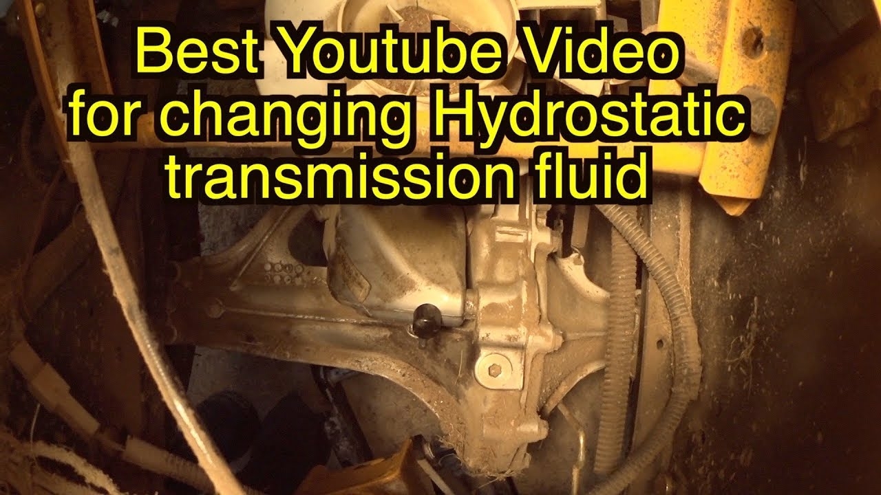 Hydrostatic Transmission Fluid Change How To Replace Tractor Transmission Fluid SCAG Maintenance YouTube