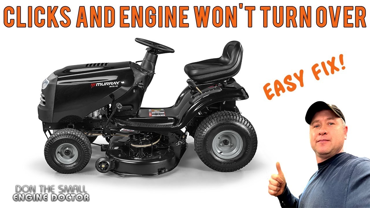 Lawn Tractor Clicks But Won t Start Easy Fix YouTube