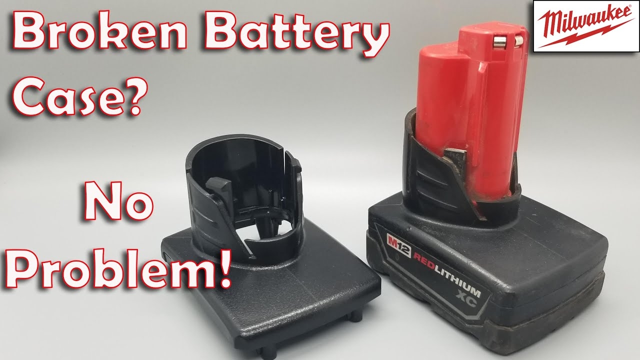 Milwaukee M12 Battery Case Repair Replacing Upper Battery Case YouTube