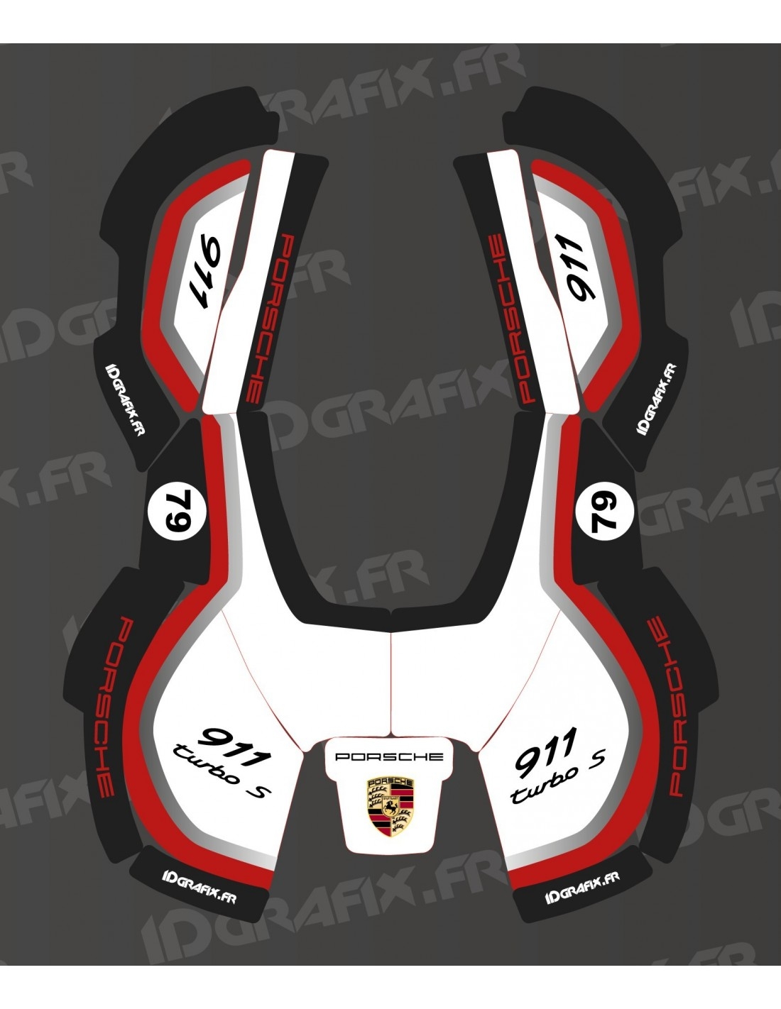 Porsche Edition Sticker Husqvarna AUTOMOWER Robotic Mower Idg 