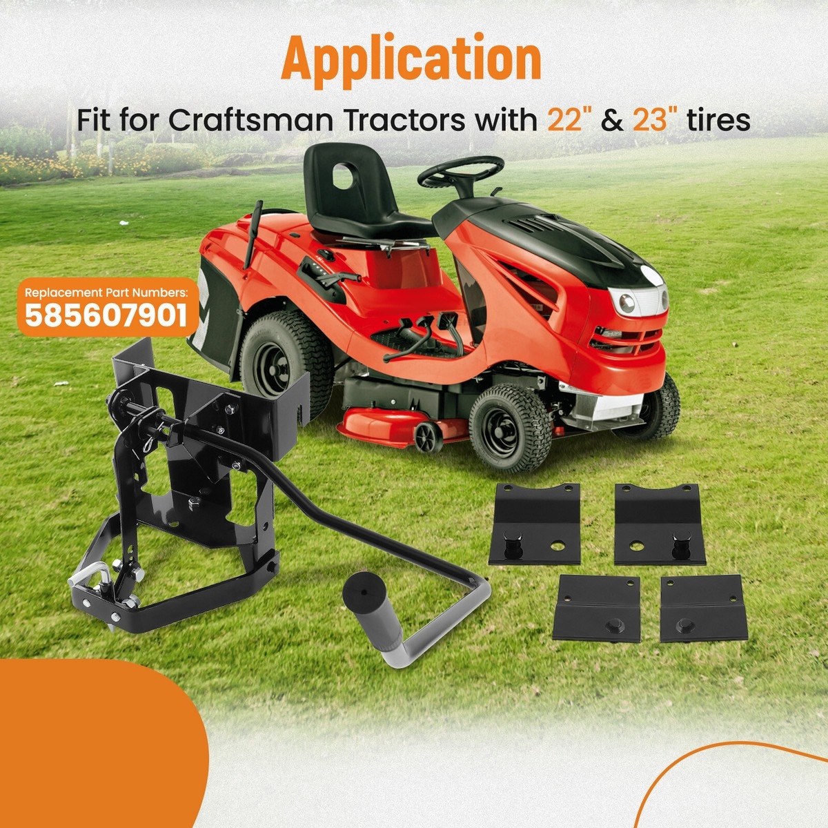 Rear Tractor Sleeve Hitch Attachment For Husqvarna 574765001 W 22 23 Tires EBay Rear Tractor Sleeve Hitch Attachment For Husqvarna 574765001 W 22 23 Tires EBay