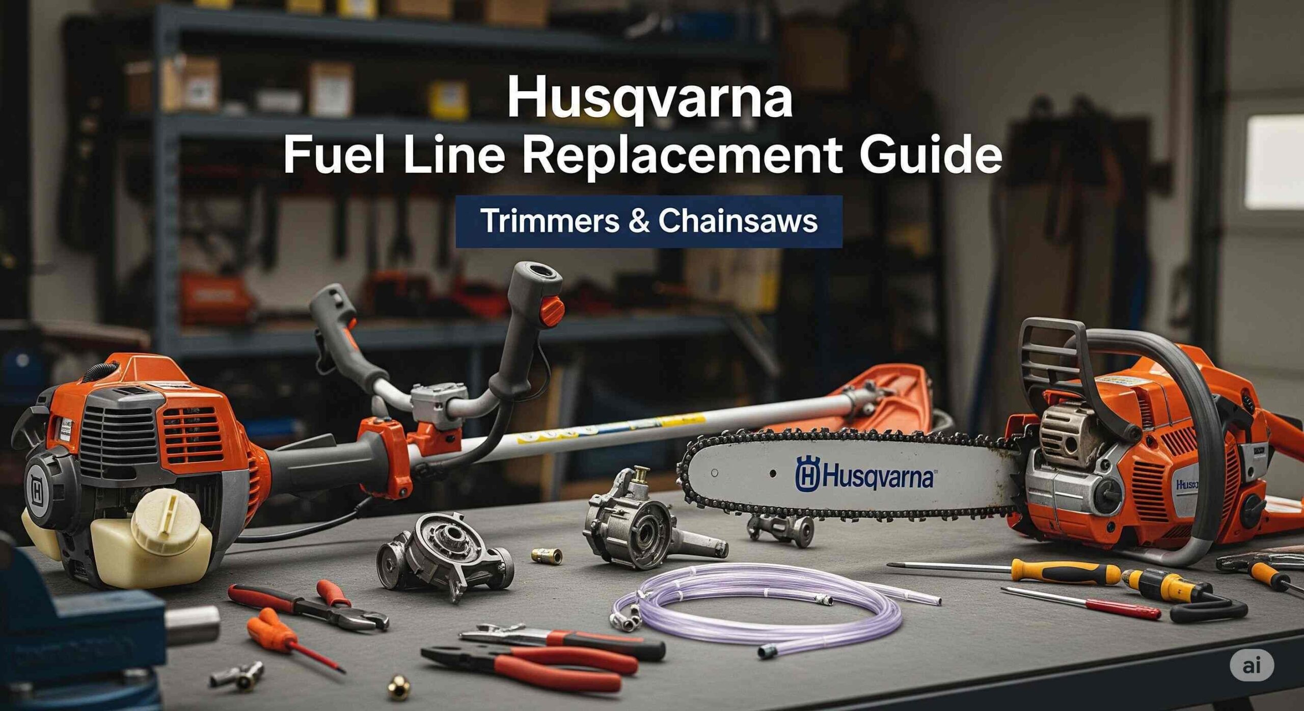 how to change fuel line on husqvarna chainsaw
