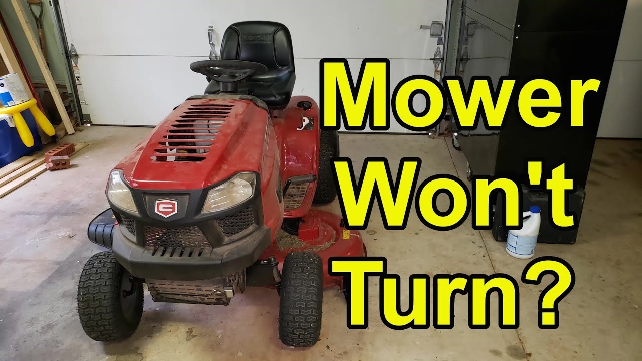 Riding Mower Steering Problems Won t Turn Left or Right How To Fix YouTube