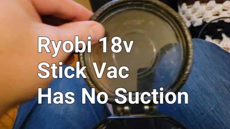 Ryobi 18v Stick Vacuum Has No Suction Gasket Parts Fix PBLSV717 Troubleshooting YouTube