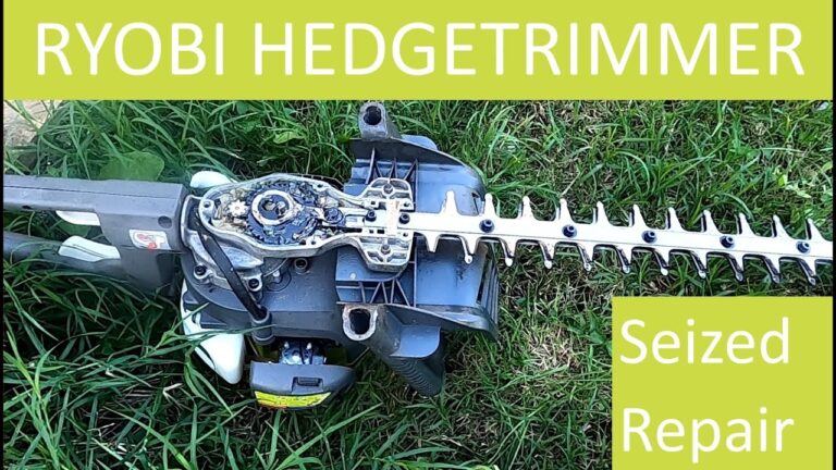 Ryobi Hedgetrimmer RHT2660RN Seized Blade Fix YouTube