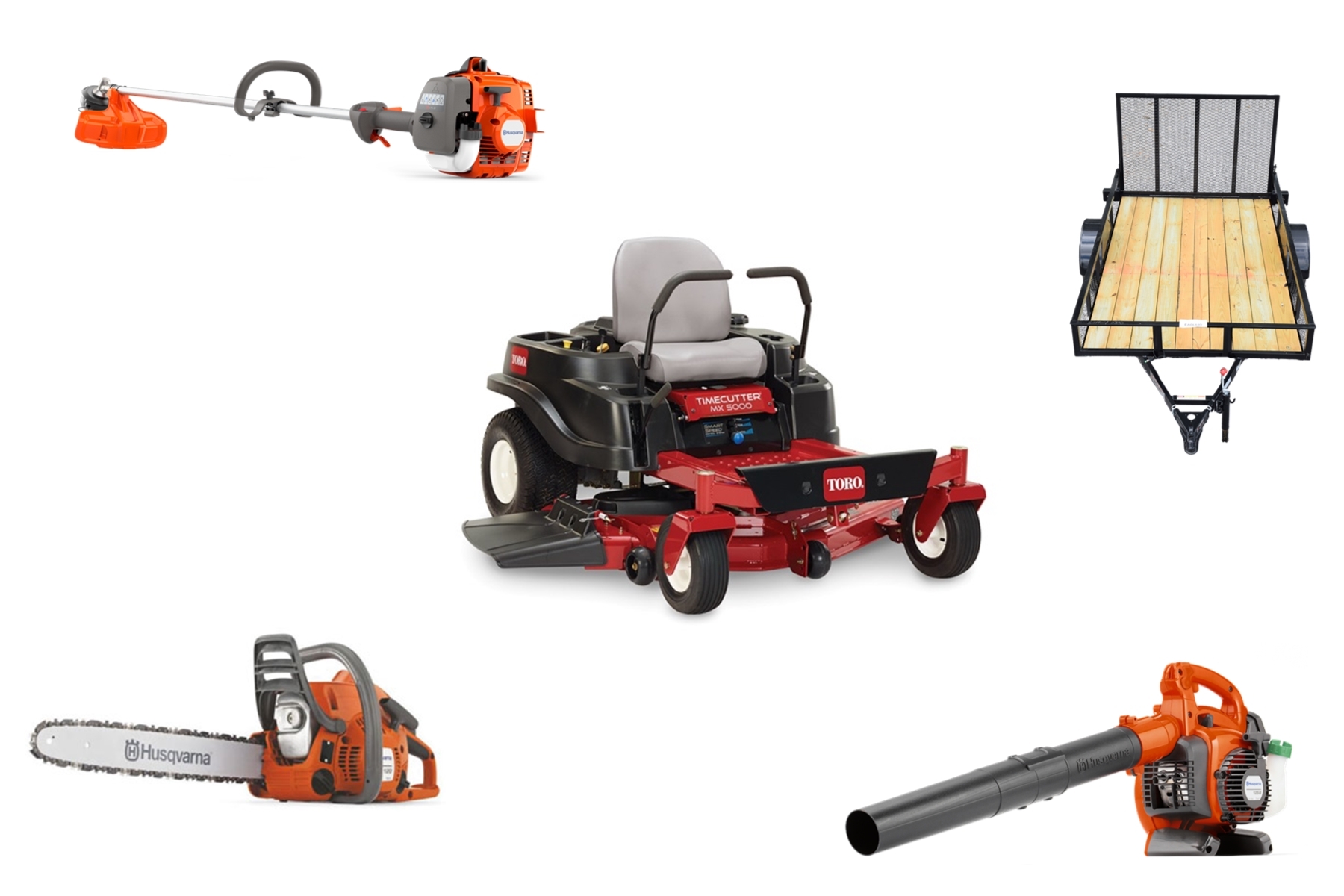 TH4233 Toro Mower Bundle MX5000 Zero Turn 325L Trimmer 120 II Chainsaw Safford Equipment Company