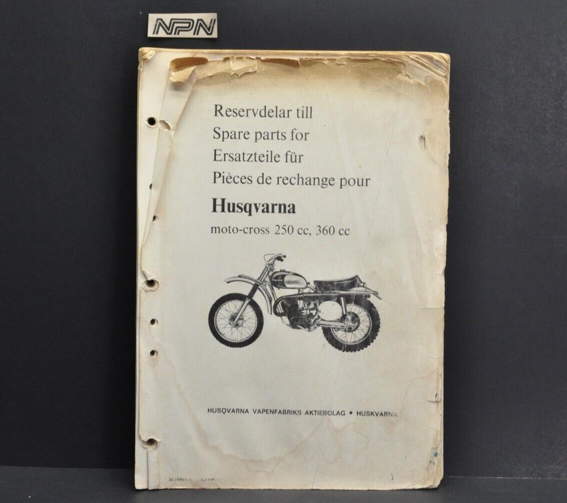 Vintage 1966 67 Husqvarna 250 1967 Viking 360 Motorcycle Parts Book Manual EBay
